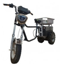 Krishi Raj Pro Electric Tiller 1200W with Battery + Iron Wheel + E-Scooty Attachment